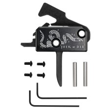 RISE Flat Super Sporting Trigger (Join or Die) | 3.5lb Pull Weight, Flat Trigger, Black