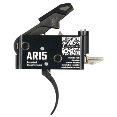 TriggerTech Adaptable Curved Trigger | Adjustable 2.5-5.0lb Pull Weight | AR-15