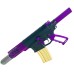AR-15 5" 5.56 NATO Micro Semi Auto Pistol | The Chameleon | Purple & Rainbow PVD Accents
