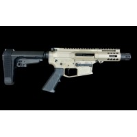 Moriarti MA-40 S&W 4" Enhanced Sporting Series Mini Glock Style Pistol – SBA3 Brace, FDE, Non-LRBHO