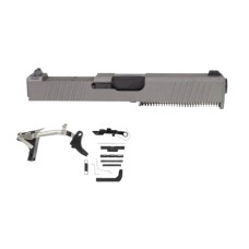 Glock 19 Compatible 9mm Full Pistol Build Kit | No Frame | FDE | RMR Cut Slide | Gen 1-3
