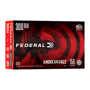Federal American Eagle 300 Blackout 150gr FMJ - 20rd Box | Rifle Ammo for Training