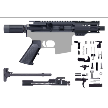 AR-15 .300 Blackout 5" Micro Pistol Kit / 1:7 Twist / Micro Buffer / 4" M-LOK Rail