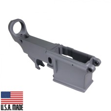 AR-15 80% Lower Receiver - Tungsten Cerakote | 7075-T6 Forged Receiver