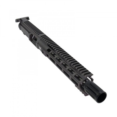 AR-9MM Enhanced 10.5" Pistol Length Upper Assembly with BCG, Charging Handle & American Flag