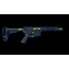 Moriarti AR-15 5.56/.223 10.5" Semi-Auto Pistol – Green Accents, SBA3 Brace, M-Lok Rail