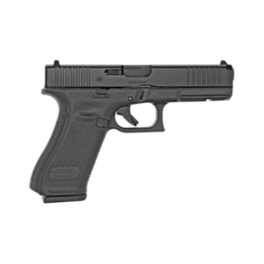 Glock G17 Gen5 9MM Full-Size Pistol, 4.49" Barrel, 17-Round Capacity, Front Serrations, 3 Magazines -PA175S203