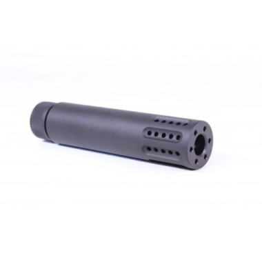 Moriarti AR-15/AR-10 Slip Over Barrel Shroud with Multi-Port Muzzle Brake - 5/8x24 & 1/2x28 TPI