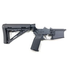 MA15 Moriarti Armaments Complete Lower Receiver with Magpul MOE Edition - Black