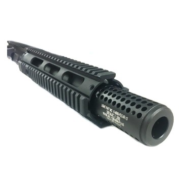 AR-15 300 AAC BLK 10.5" Nitro-Met Quadrail Upper Assembly with Socom Style Brake, Left Hand Ejecting